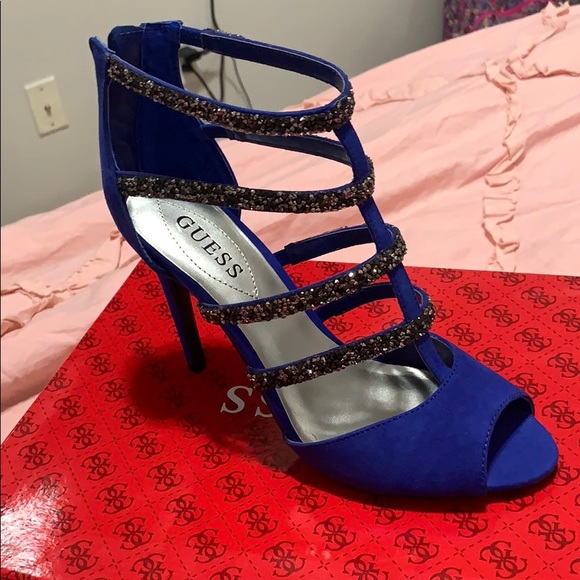medium blue heels